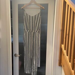 Striped Black and White Women's Dress